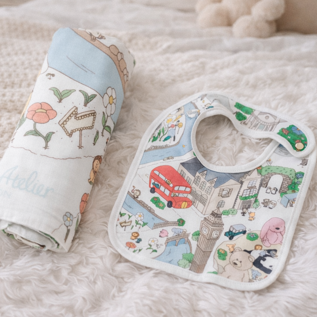 Welcome Home Set 1 Bib + 1 Carré