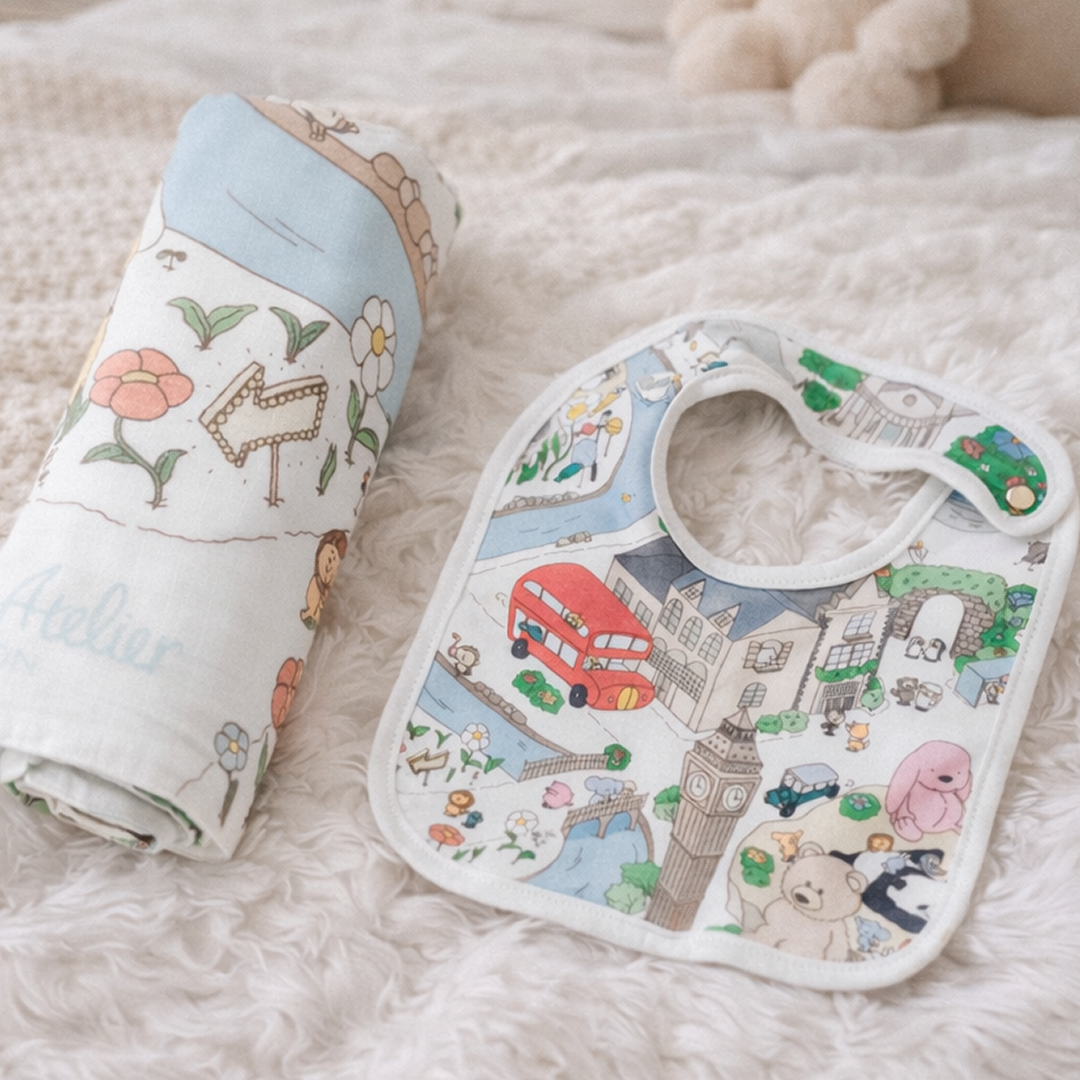 Welcome Home Set 1 Bib + 1 Carré
