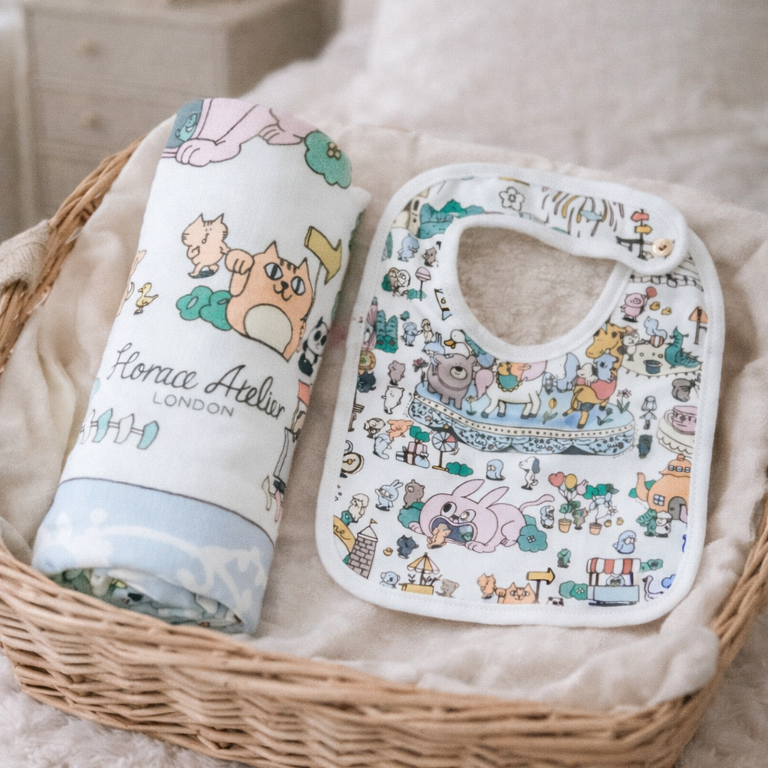 Welcome Home Set 1 Bib + 1 Carré