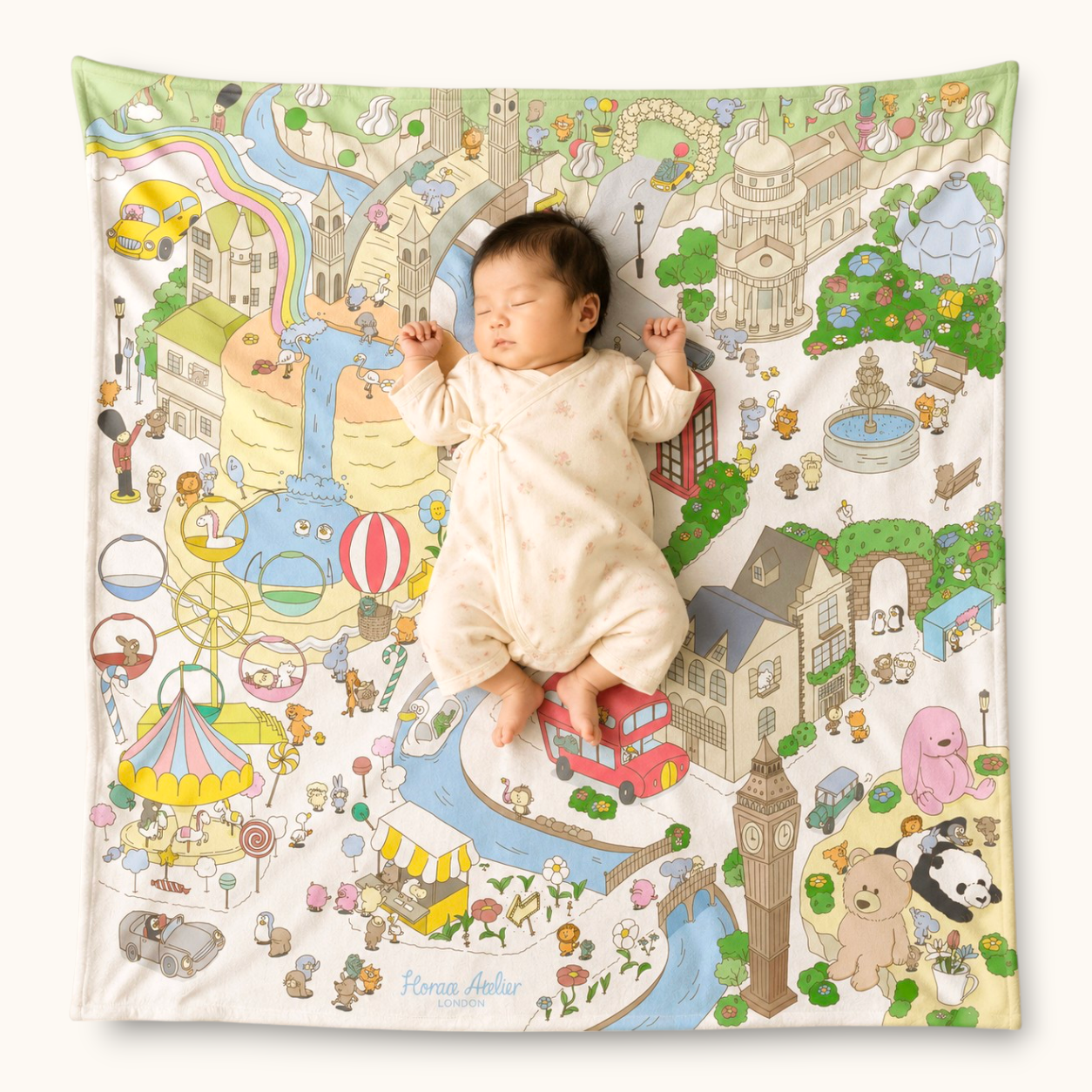 Cotton Baby Blanket — The London