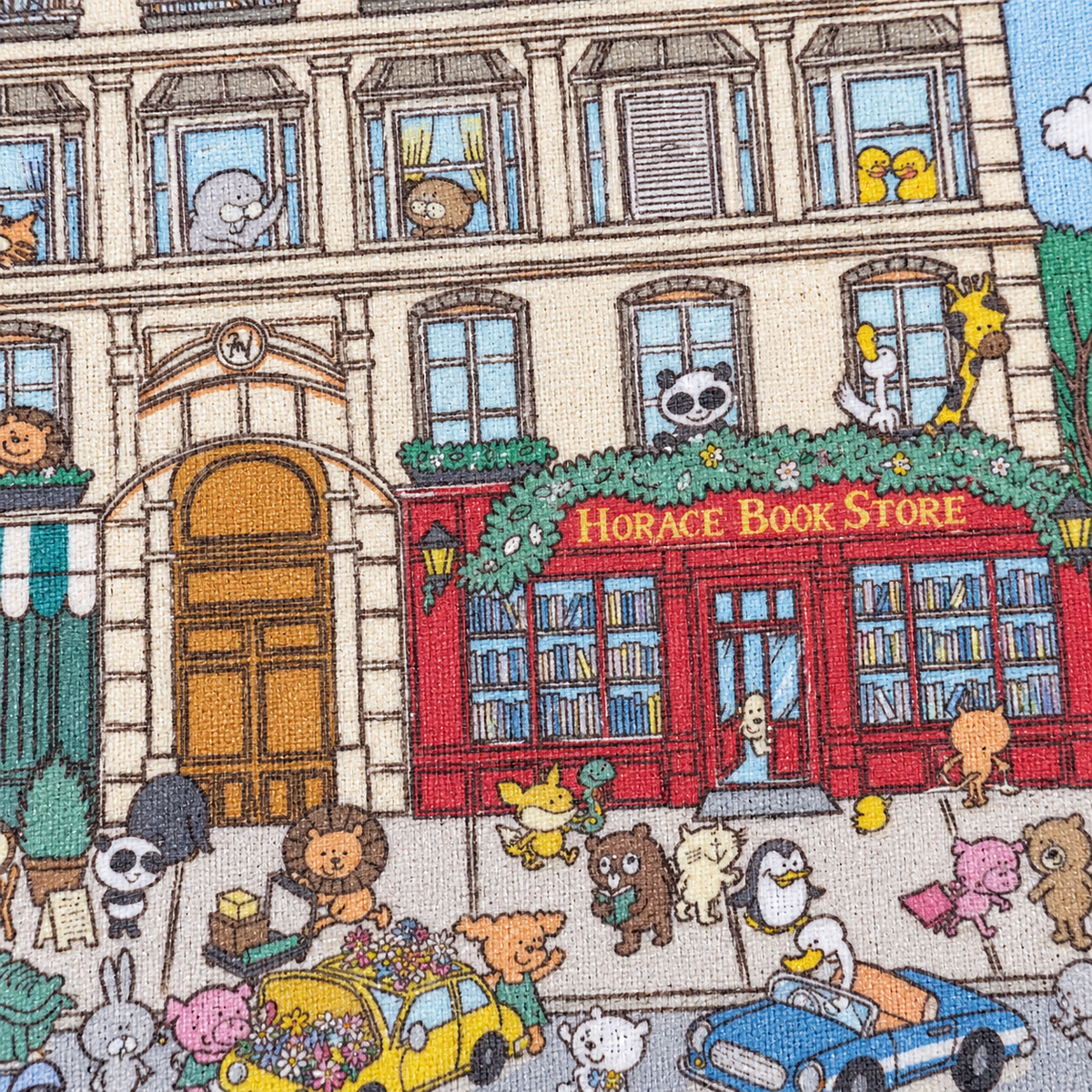 Abbey Road cotton fabric detail