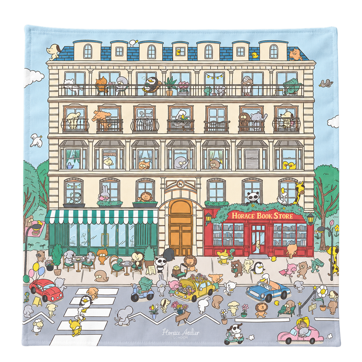 Abbey Road cotton baby blanket
