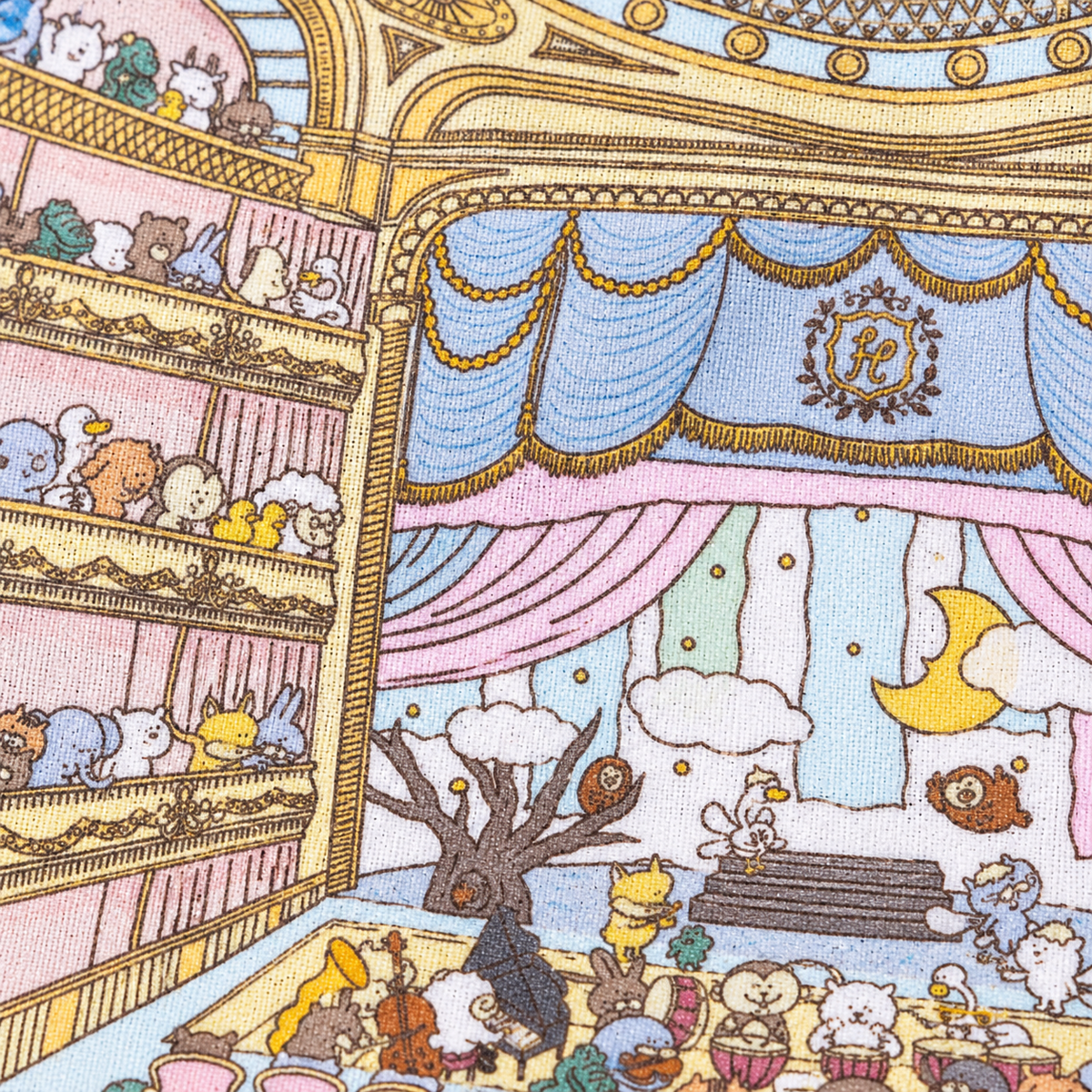 The Opera House cotton fabric detail